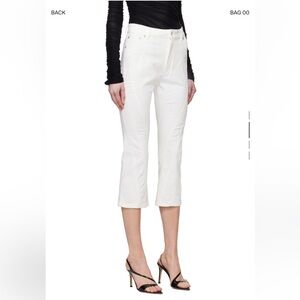 Mugler Spiral Crop Jeans